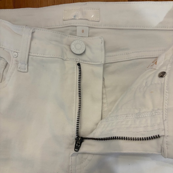 Kut From The Kloth Kelsey Fab Ab Ankle Flare High Rise Raw Hem Jeans Size 0 - Picture 3 of 10